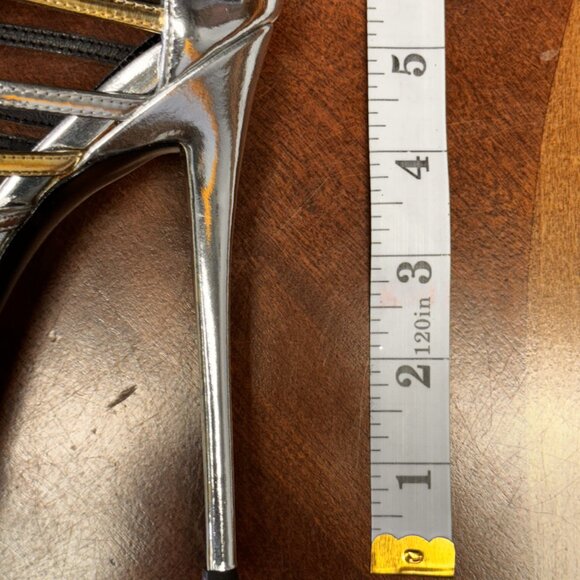 Amazing Giuseppe Zanotti Gold & Silver Gladiator Sandals EU 39 EUC - Picture 7 of 9